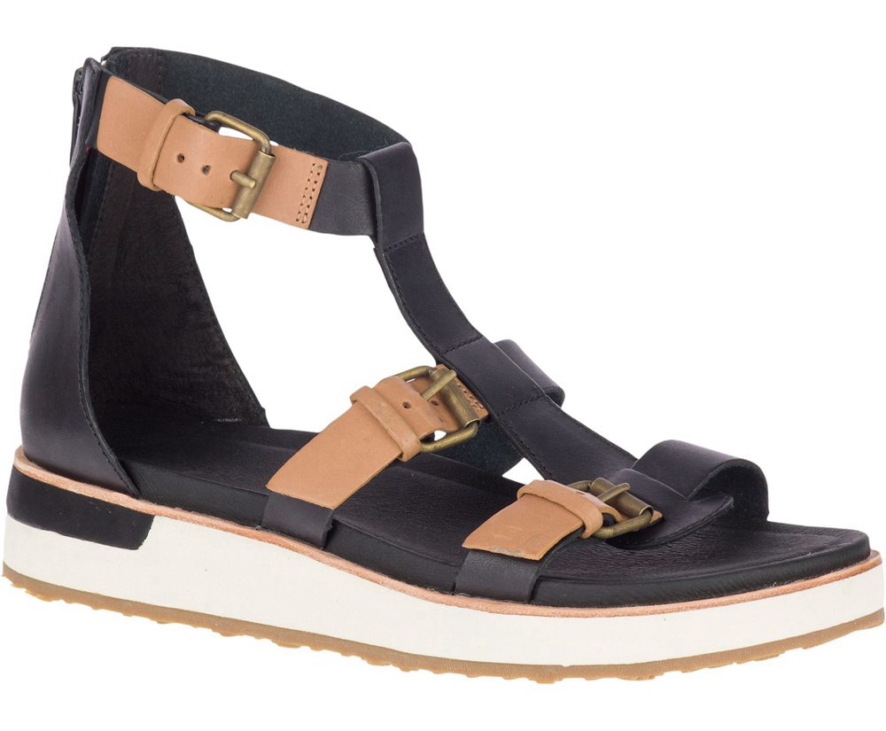 Sandálias Senhora - Merrell Roam Mid Buckle - Pretas - CAV376809